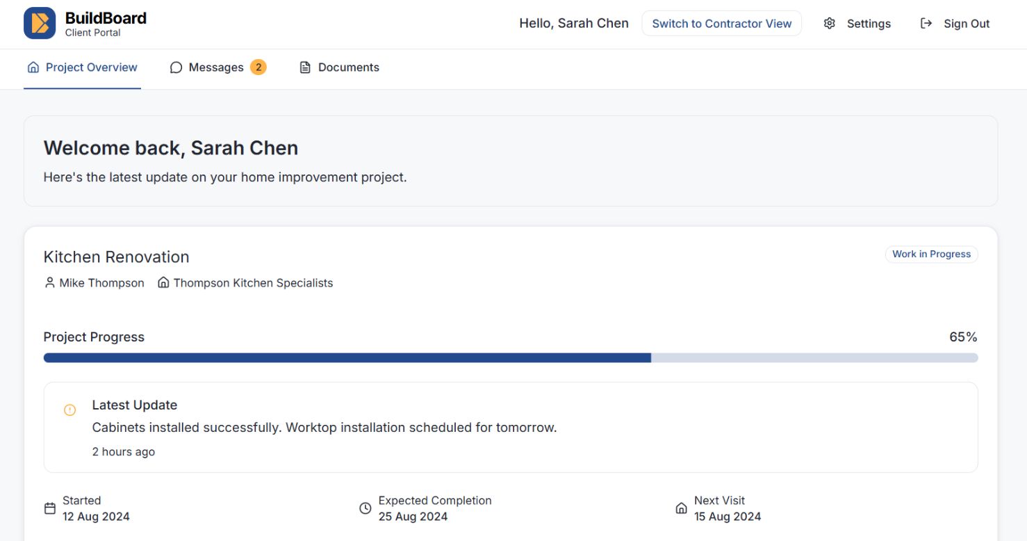 BuildBoard Client Portal